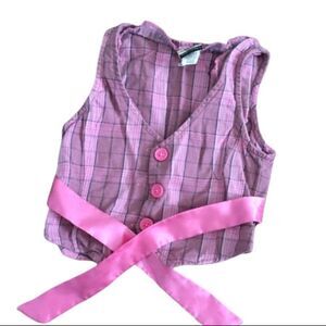 Pink vest girls 6/6x 